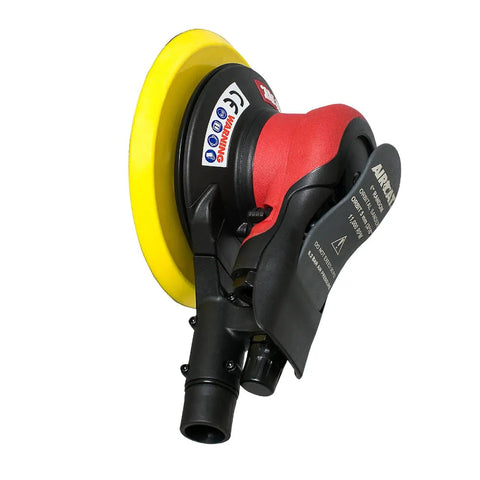 Self-Vacuum Orbital Palm Sander With Anti-Vibration Air Motor Ultra Low Noise DBA 11,000 RPM Double-Sealed Lubrication-Free Design