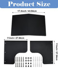 Built Tough Aluminum EV Charger Cover And All Weather Sun Shield For Wall Mounted Electric Vehicle Stations size details with dimensions and installation hardware.