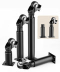 Four Pack Adjustable Metal Cabinet Legs With Casters For Couch Armchair Recliner Dresser Ottoman Anti Scratch Floor Protectors Rugged Aluminum And Steel