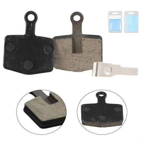 Organic Sintered Metal Disc Brake Pads for Mountain, Trail, and Urban Riding, showing front and back with resin-metal compound, 26mm x 20mm.