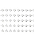 50-pack of white Spring Wire Connector Terminal Block CH 2 for LED Lighting Quick No Drill Cable Clamp 20A AC Up To 250V