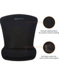 Ergonomic Gel Wrist Rest Mouse Pad With Non Slip Base For Pain Relief And Smooth Tracking Comfy Desk Pad For Your Computer Setup 10.1 By 8.1 Inches Black
