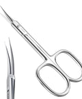 Pro Grade Extra Fine Cuticle Scissors With Curved Blade For Nails And Eyebrows On Point Precision Grooming Kit stainless steel