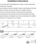 Installation instructions for 2 Inch LED Downlight 3W Recessed COB Dimmable Ceiling Light 3000K Warm White With CRI80 And Built In Driver