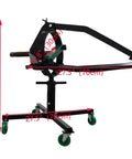 Heavy Duty Three Jaw Brake Drum Puller Remover Tool Kit For Car And Truck Repair Fix Ups, measurements shown and wheels visible.