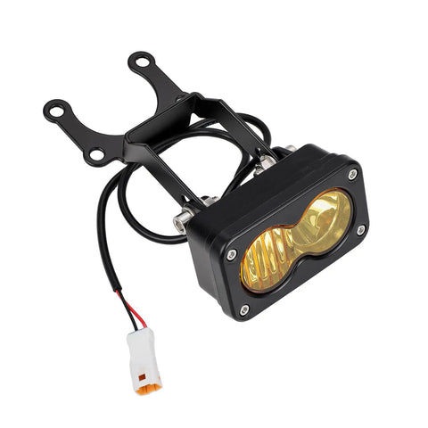 Headlight Kit For MX3 Electric Dirt Bike With 6000K 6500K LED Light Bar Spot Flood Combo, Bright Front Headlamp, Yellow