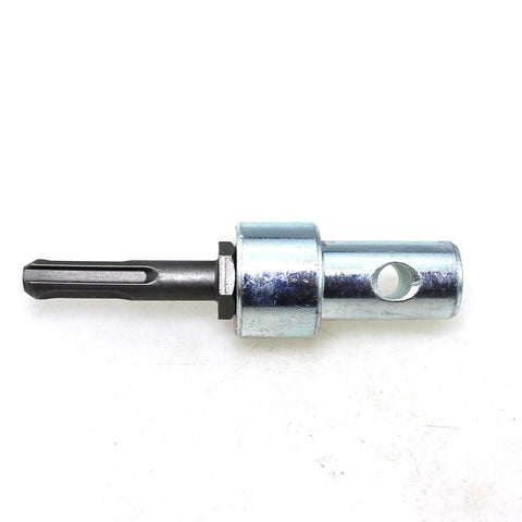 Heavy Duty Hardened Steel Round Shank Grounding Auger Adapter Three Quarter Inch To One Half Inch Connection For Wired And Cordless Drills