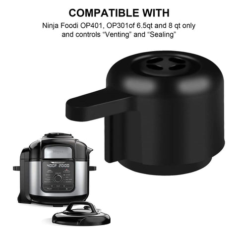 Steam Release Handle Valve For Foodi OP401 OP301 6.5 Qt And 8 Qt Series Replacement Pressure Cooker Part With High Temperature Resistance Easy Install