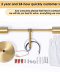 Installation kit for Two Light Brass Vanity Lights Over Mirror Dope Modern Semi Flush Mount Ceiling Fixture with gloves and screws