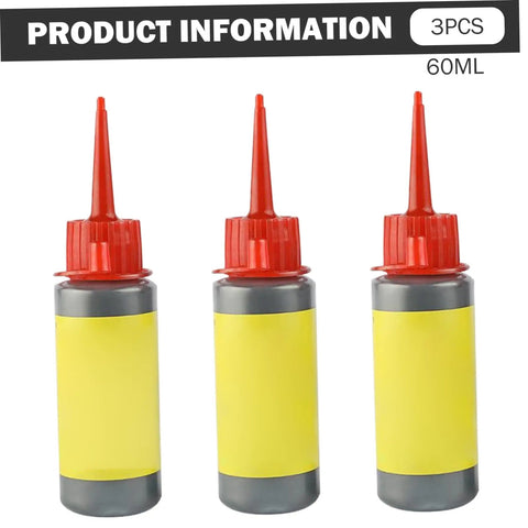 Three Pack Graphite Powder Lubricant 60ml No Dust Formula Dry Lube No Mess For Cars Vehicle Locks Hinges And Machinery