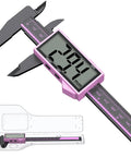 6 Inch Digital Caliper With Large LCD Screen, 0.01 Inch Precision, Inch Millimeter Switch, Auto Off, Pro Level DIY Measuring Tool For Accurate, Everyday Projects And Quick, Reliable Measurements. Pink digital caliper with case