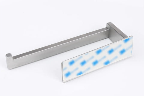Self Adhesive Hand Towel Holder No Drilling Stainless Steel 9 Inch Brushed Nickel Towel Bar Rack For Bathroom Or Kitchen