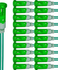 20 Pack Green LED Indicator Lights 10mm Dope Energy Saving LEDs For AC DC 12 24V 0.5W High Brightness Long Life
