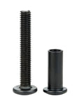 Forty Sets Black M6X40MM Furniture Connector Bolts And Cap Nuts Assortment Kit With Matching Drive Tool For No Sweat Wood Assembly And Diy Cabinet Hardware That Actually Holds Tight - Black M6 bolt and cap nut set.