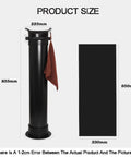 Product size chart for Floor Standing Espresso Knock Box For Hassle Free Daily Pulls with dimensions represented.