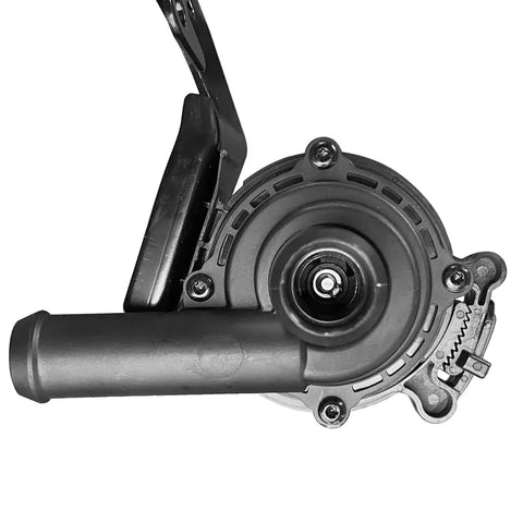 Top Notch Electric Auxiliary Water Pump Direct Fit For Cadillac Sts Cts 2008 Through 2011 3.6L V6 Gas Engine showing front angle with mounting bracket.