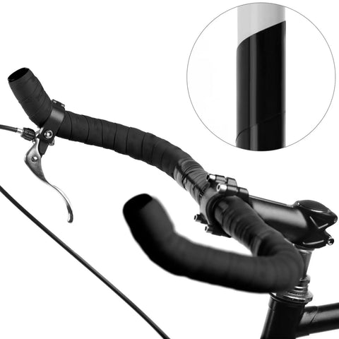 Self Fusing Silicone Tape For Leak Repair And Anti Skid Grip, 1 Inch By 10 Feet Each, Two Rolls High Friction Handle Tape applied on bike