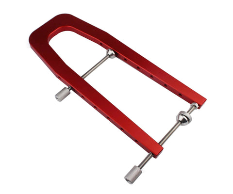 Aluminum Alloy Acoustic Guitar Repair Tool Set With CNC Machined Clamp For Back Panel Cracks And Opening, Adhesive Repair, red finish