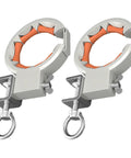 65mm Opening Industrial Bridge Cable Guide Pulley With Smooth Roller And 330 Degree Adjustable Clamp For Wiring Construction And Electrical Installations Worksite Ready Pro Grade Heavy Duty Corrosion Resistant Cable Pulley System, 2-pack
