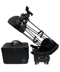 Ultra Light 6 Inch Portable Dobsonian Telescope for Travel with case, light shroud, and smartphone mount visible