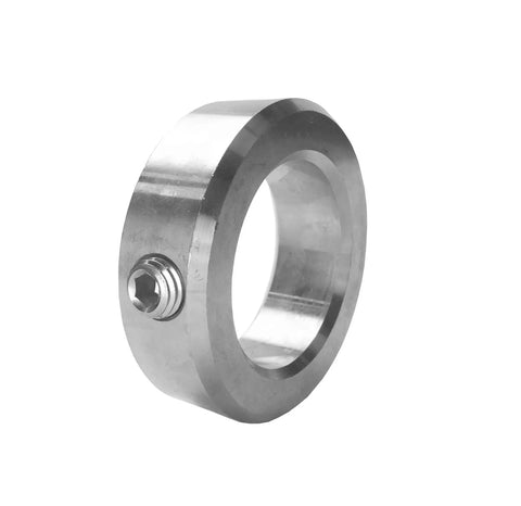 3/8 Inch Bore Solid Zinc Shaft Collar With Set Screw, 3/4 Inch Outer Diameter, 3/8 Inch Width, Pack Of 4, Heavy Duty side view
