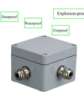 Heavy-Duty Aluminum Waterproof Junction Box IP66 Outdoor Explosion Proof Project Box for Industrial Use, Surface Mount, Grey Enclosure