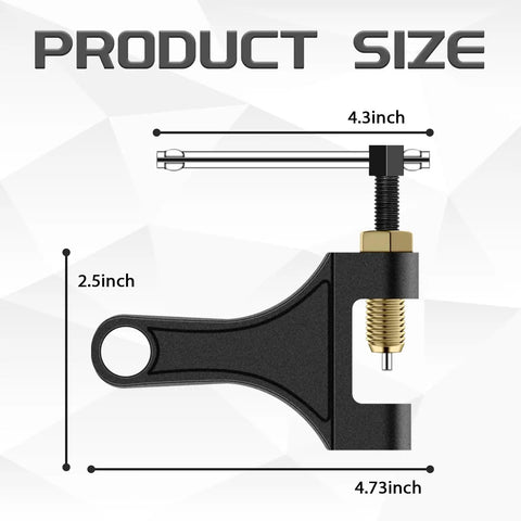 Heavy Duty Chain Breaker Tool Kit For Bikes And Motorcycles, ATVs, Dirt Bikes, Go Karts And Scooters, showcasing product dimensions