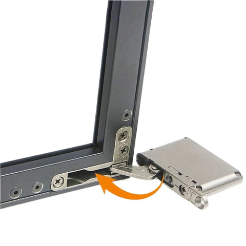 Heavy Duty Adjustable Cabinet Hinge With Hydraulic Soft Close Buffer Dead Reliable Heaven And Earth Pivot Mount for smooth operation.