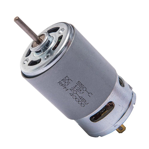 Two Pack Universal RS550 12V Electric Motor With 40000 RPM High Speed Drive for RC Cars and Ride On Toys, steel casing