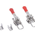 Heavy Duty Stainless Steel Adjustable Gate Latches 2 Pack Pull Latches Tailgate Kit 400 Lbs Capacity displayed on white