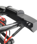 Close-up of Lit RC Light Strips Kit for 1/24 Scale Crawler SCX24 with CH2 module wiring and rear headlight connection.