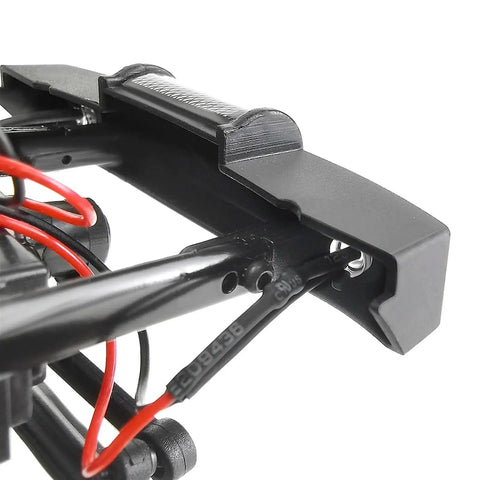 Close-up of Lit RC Light Strips Kit for 1/24 Scale Crawler SCX24 with CH2 module wiring and rear headlight connection.