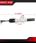 Steering Gear Box Assembly for TXT MPT Golf Cart Fits Gas and Electric 2001 and Up Replaces 70964 G01 dimensions shown