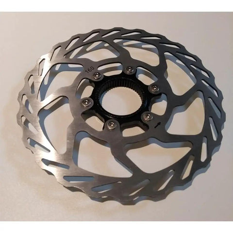 Centerlock Disc Rotors 160mm 2-Pack With Lock Rings, Aluminum Alloy 1.8mm Thick High Heat Dispersion For Centerlock Hubs