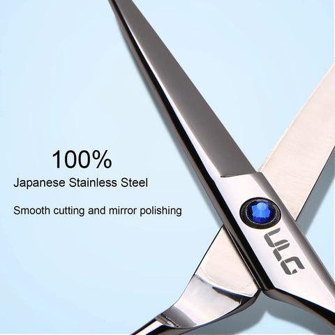 Pro Grade 6.5 Inch Right Hand Hair Cutting Scissors Razor Edge Barber Shears For Salon Use Made From Japanese 440C Stainless Steel Hand Sharpened With Smooth Mirror Finish close-up