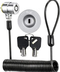 Secure 6 Foot Cut Resistant Laptop Lock Cable With 360 Degree Rotating Lock For 7x3mm Wedge Slot Laptops Anti Theft Computer Lock