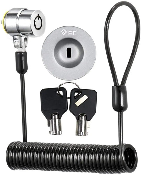 Secure 6 Foot Cut Resistant Laptop Lock Cable With 360 Degree Rotating Lock For 7x3mm Wedge Slot Laptops Anti Theft Computer Lock