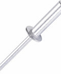 60 Piece Closed End Pop Rivets Kit All Aluminum Dome Head Sealed Blind Rivets in close-up view