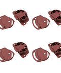 4 Sets Plastic Sliding Door Wheels for Wardrobes, Cabinets, and Drawers Brown Nylon Gliding Gears for Easy Furniture Doors