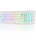 Beast Mode Wireless Mechanical Gaming Keyboard With a Slick 96 Percent Compact Layout and Ergonomic Build for Custom VIA Profiles Lightning Typing and Zero Lag Gameplay Right Out the Gate, featuring RGB backlit keys.