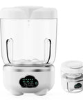 Slick Foldable Mini Washing Machine With 1.6 Liter Capacity And Rechargeable Power For Weekend Adventures showing clear plastic and silver base.