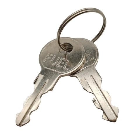 Fuel tank cap replacement keys for Ford F Series and Lincoln Mercury SUVs with easy click lock and tight seal to prevent vapor leaks