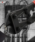 Heavy Duty 24 Inch Bolt Cutter For Locks, Chains And Rivets With Drop Forged Cr-Mo Steel Jaws cutting a lock
