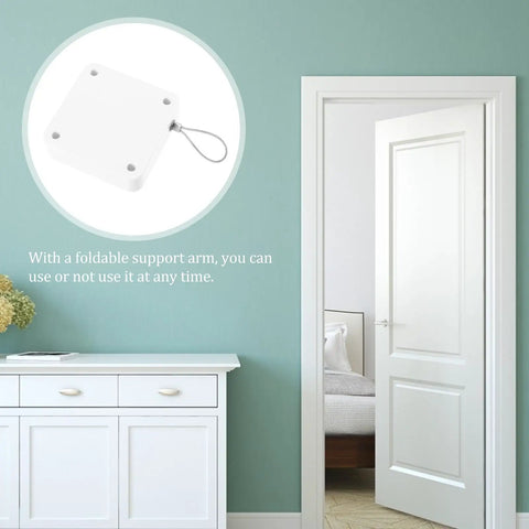 Quiet Automatic Rope Spring Door Closer For Home Use, Self Closing Door System with ABS and Steel Wire in bedroom