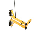 40 Inch Loading Dock Arm With Dual Square One And A Half Inch Steel Tubing, 120 Volt Power, Safety Yellow, Mounting Plate View