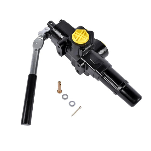 25 GPM Hydraulic Log Splitter Valve With 3500 PSI Rating, Directional Control Valve With Auto Return Detent Lever, 1/2 Inch Work Ports
