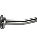 6 Inch Shower Arm Flange And Assembly In Brushed Nickel Finish For Wall Mount Showerheads, Durable One Half Inch IPS Thread