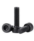 Three Hardcore M4 X 20mm Fully Machine Thread Hex Socket Head Cap Screws Bolts 304 Stainless Steel Black Oxide.