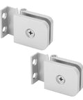 Two Pack Replacement Glass Shower Door Hinges For One Quarter Inch Thick Doors, Frameless Style, durable aluminum hinges