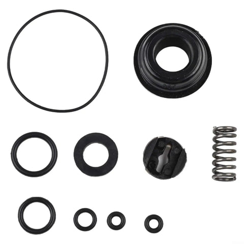 Heavy Duty Pneumatic Nailer Seal Kit For F30 T50 T64 P625 Air Stapler Repair, includes rubber seals and metal fittings.